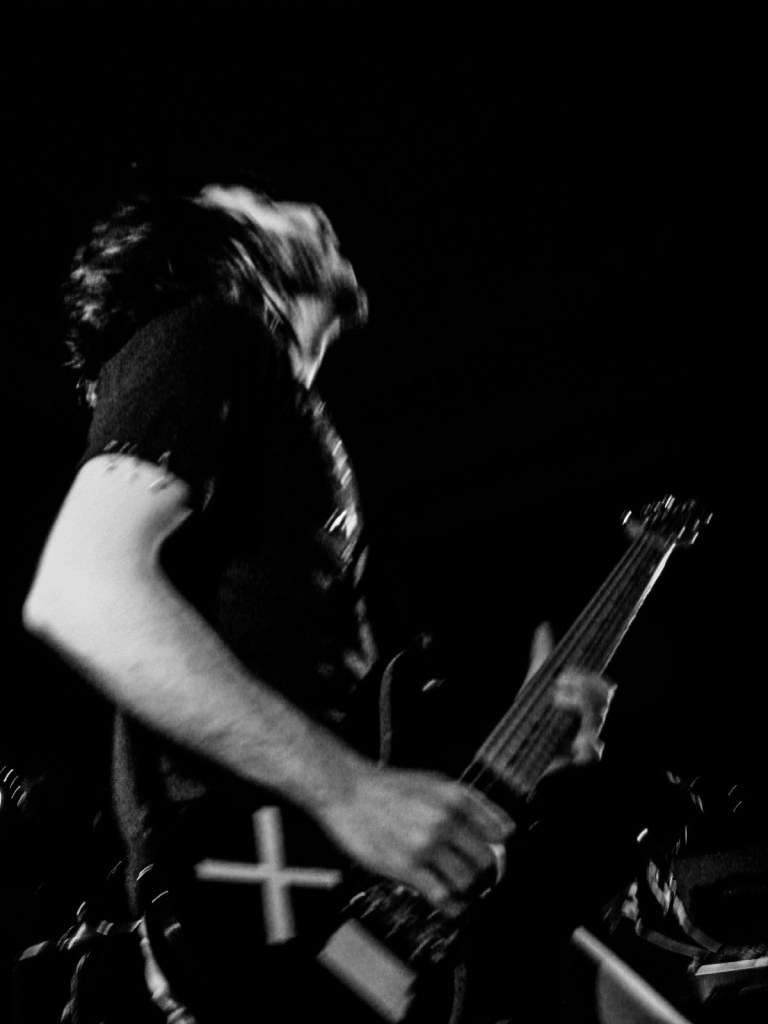 Augie Visocchi of The Hard Lessons plays a show at Michigan State University