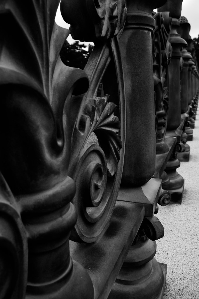 Details of a fence near the Imperial Palace