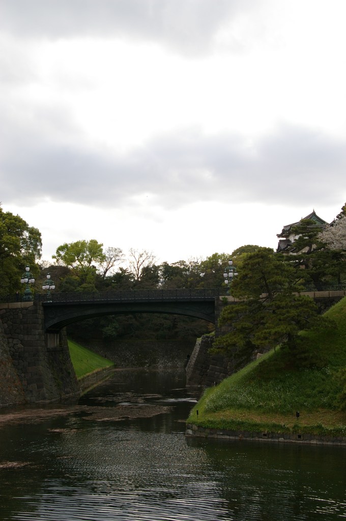 Clouds sour the landscape of the Imperial Palace Gardens