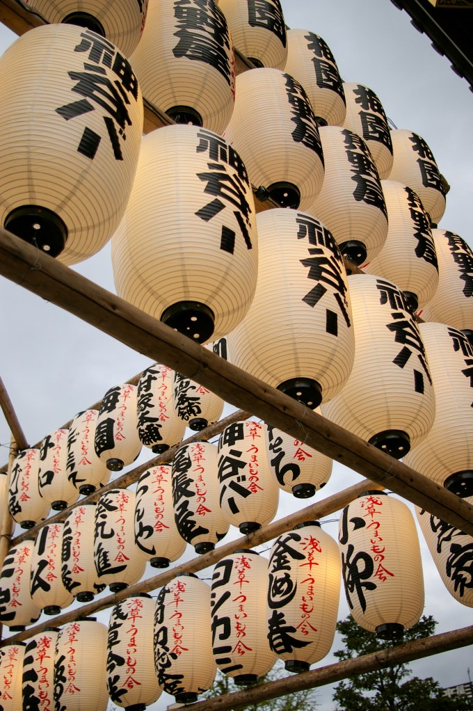 Lanterns near the Senso-ji Temple